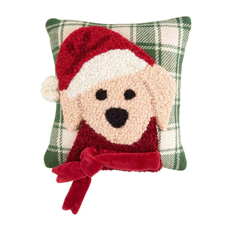 Holiday Dog Pillow • Red Scarf