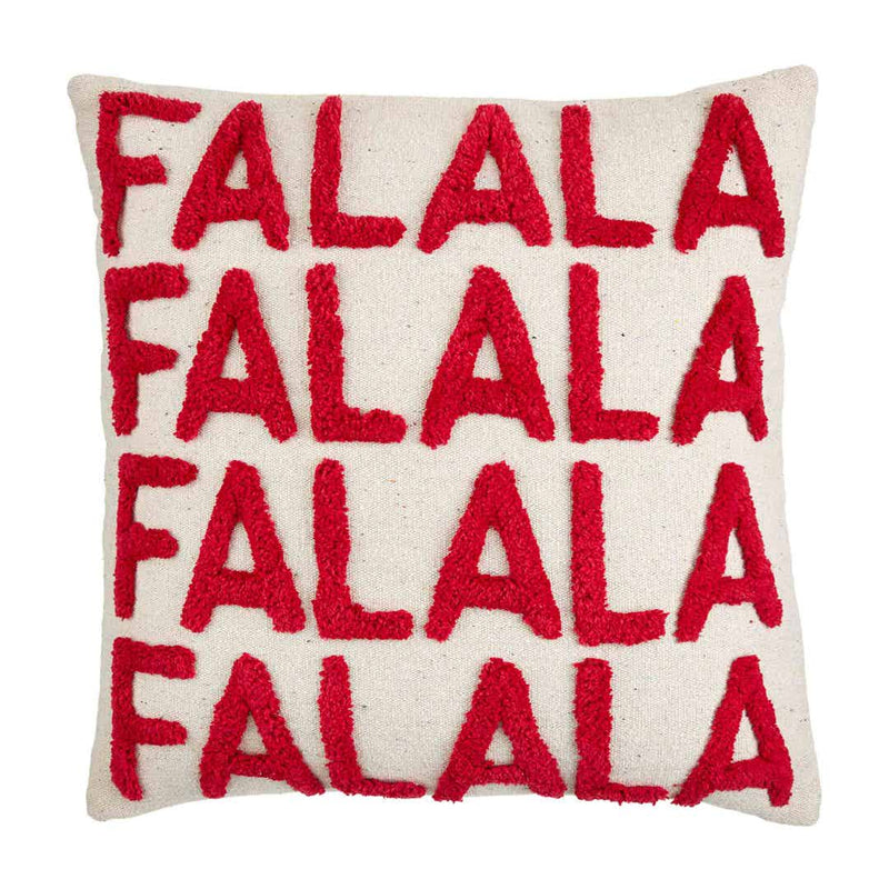 Tufted Christmas Pillow • Fa La La