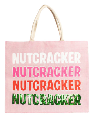 Nutcracker Time Sequin Carryall Tote • Pink