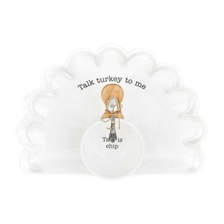 Turkey Chip And Dip Bowl Set