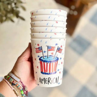 HBD Reusable America Cups • Set of 6