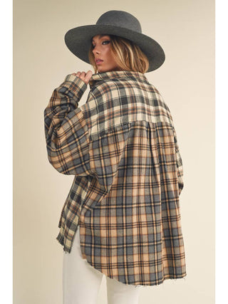 Noelle Flannel Shirt • Oatmeal