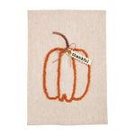 Fall Knotted Hand Towel • Pumpkin