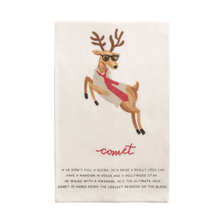 Reindeer Poem Hand Towels