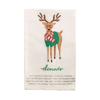 Reindeer Poem Hand Towels