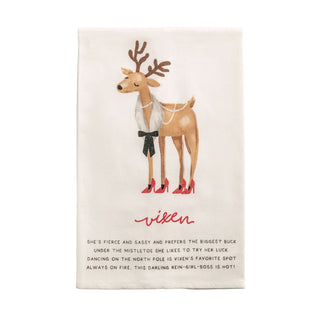 Reindeer Poem Hand Towels