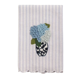 Hydrangea Stripe Tea Towel