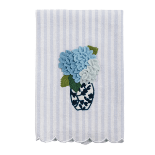 Hydrangea Stripe Tea Towel