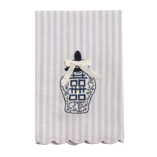 Ginger Jar Stripe Tea Towel