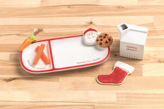 Santa Sweets & Reindeer Treats Plate Set