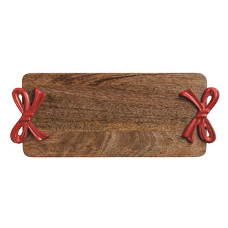 Red Bow Handle Wood Board