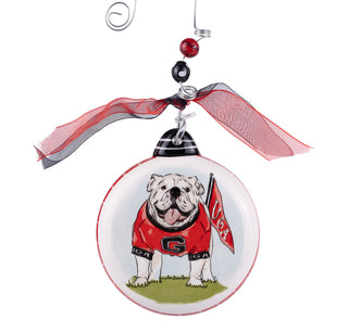 Georgia Mascot Puff Ornament