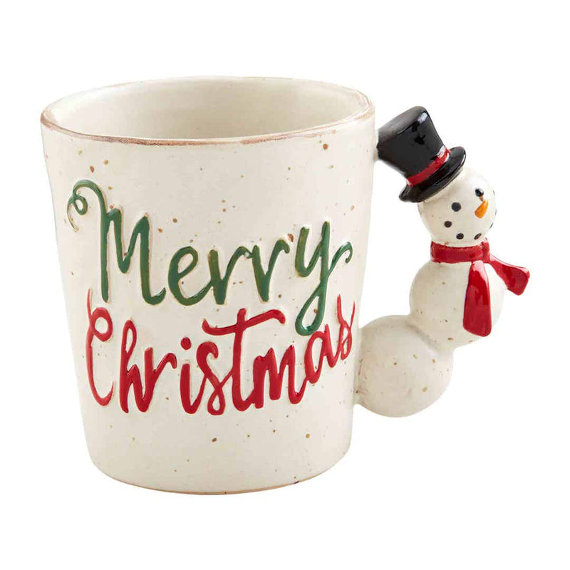 Holiday Figural Handle Mug • Snowman