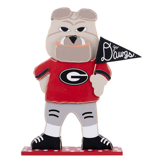 Hairy Dog Wooden Mascot Large Sitter