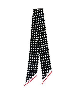 Tailgate Checkered Scarf • Black & Red