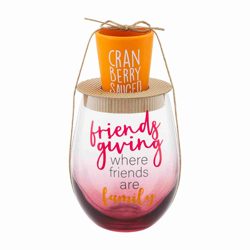 Wine And Shot Glass Set • Cranberry Sauced