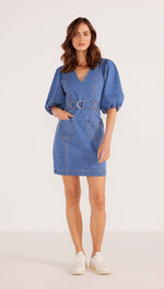 Peyton Denim Mini Dress • Blue Denim