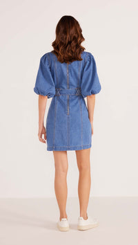 Peyton Denim Mini Dress • Blue Denim