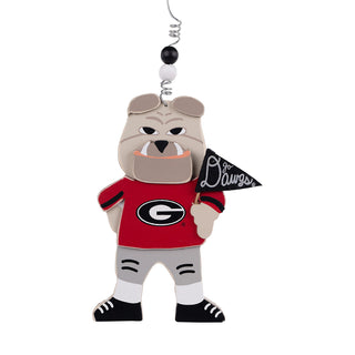 Hairy Dog Wooden Mascot Ornament