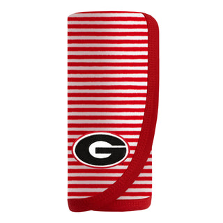 UGA Striped Blanket • Red + White