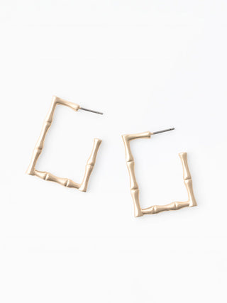 Willow Bamboo Earrings • Gold
