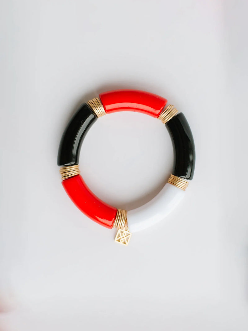 Brogan Bracelet • Red + Black