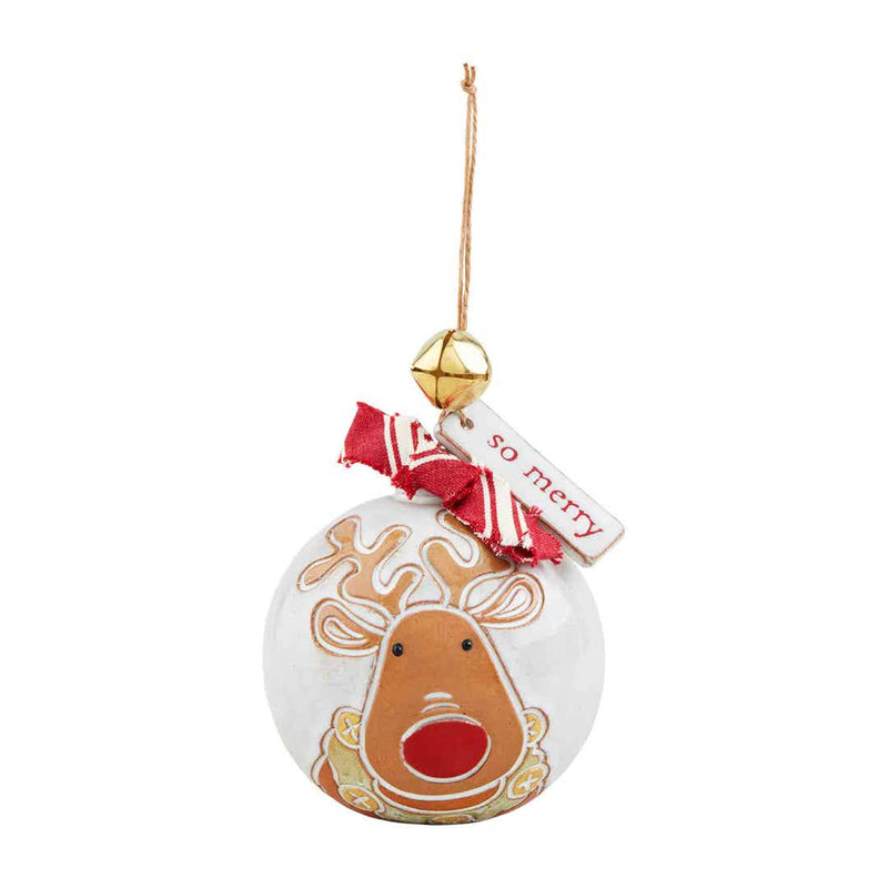 Christmas Stoneware Ornament • Reindeer