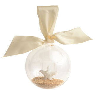 Star Fish Glass Ornament