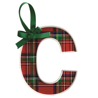 Tartan Initial Ornament