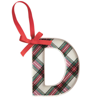 Tartan Initial Ornament