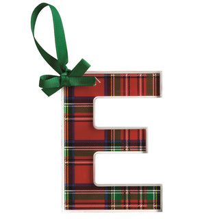 Tartan Initial Ornament