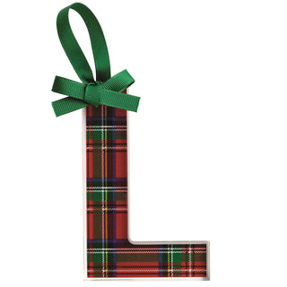 Tartan Initial Ornament