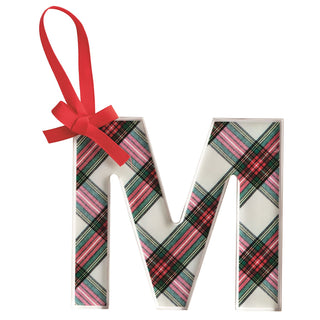 Tartan Initial Ornament