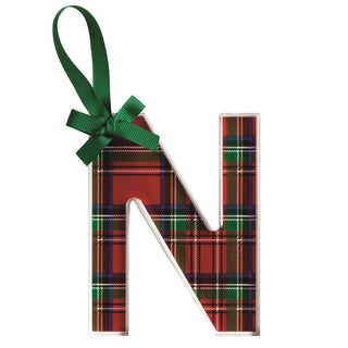 Tartan Initial Ornament