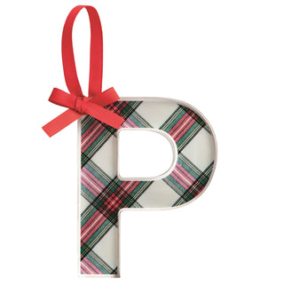 Tartan Initial Ornament