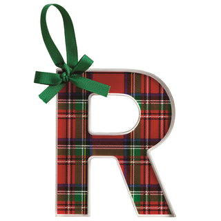 Tartan Initial Ornament