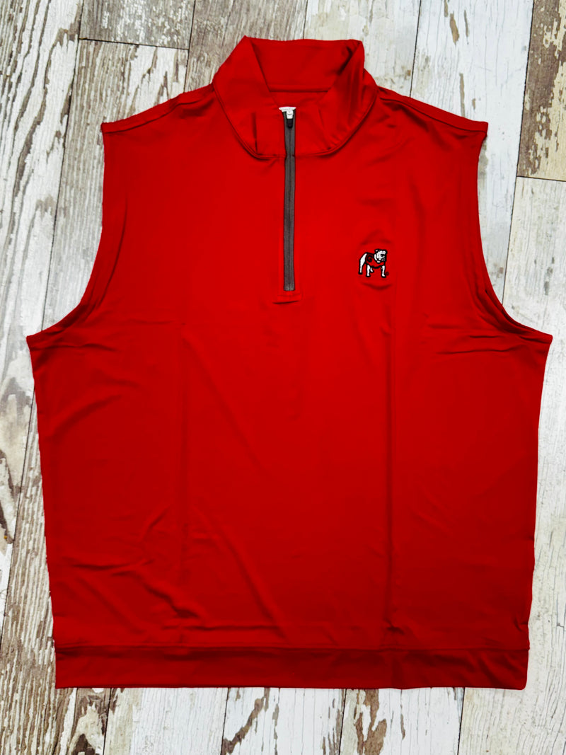 Standing Dawg 1/4 Zip Performance Vest • Red