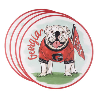 Georgia Mascot Placement Set of 4