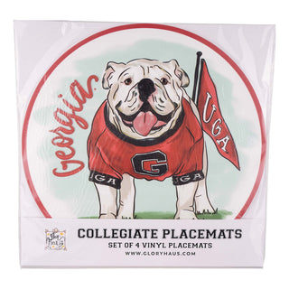 Georgia Mascot Placement Set of 4