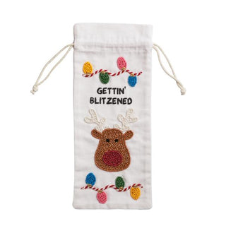 Blitzen Beaded Wine Bag