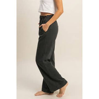 Natalie High Waist Flare Pants • Black