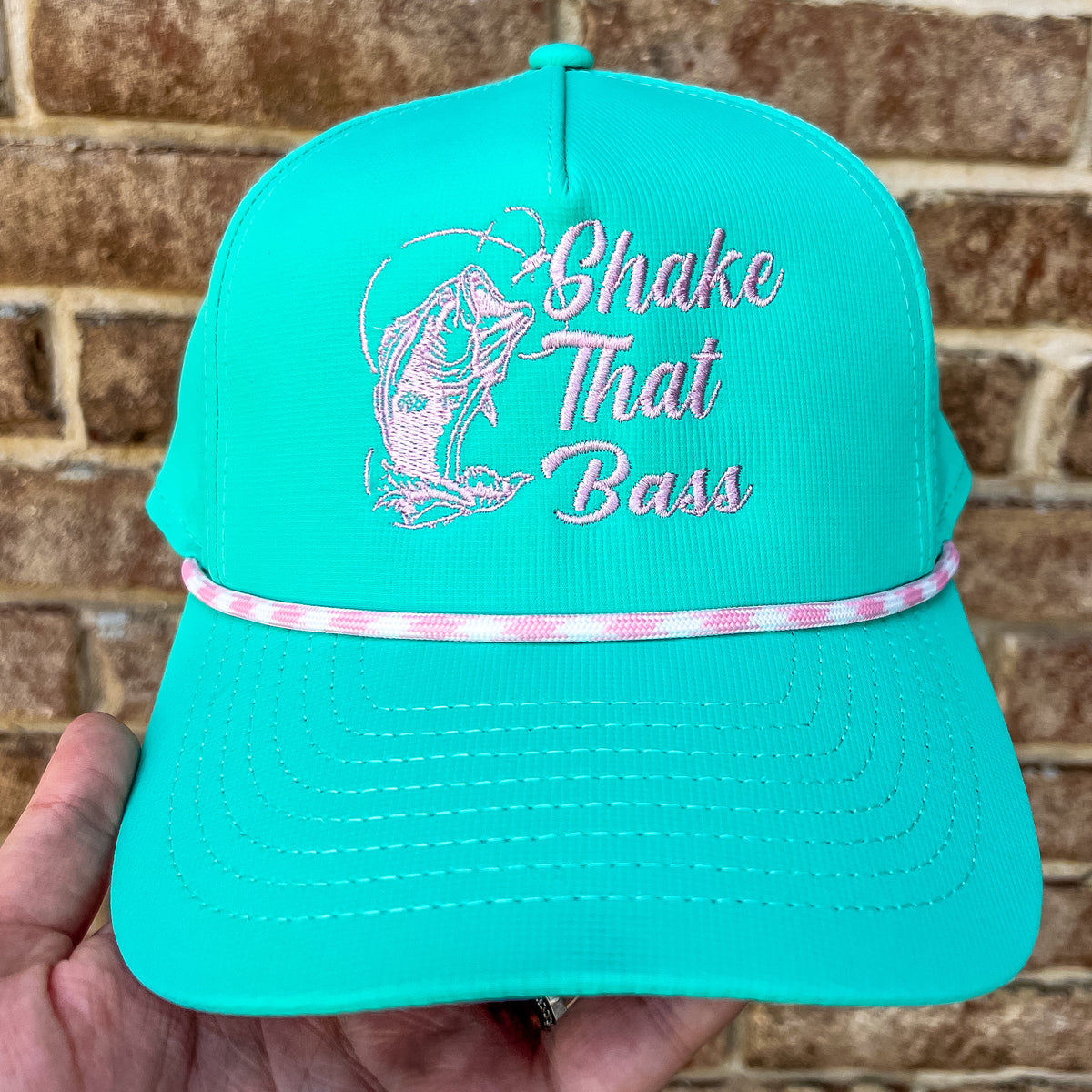 Shake That Bass Rope Trucker Hat • Mint