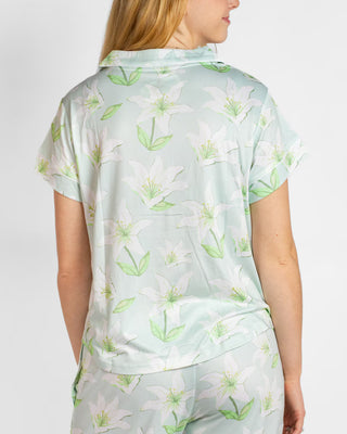 Peace Lily Short Sleeve Sleep Shirt