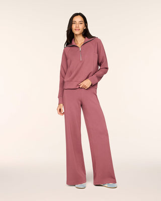 Spanx AirEssentials® Half Zip • Rum Raisin