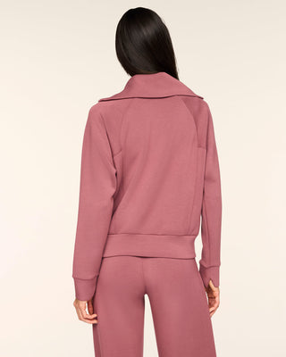 Spanx AirEssentials® Half Zip • Rum Raisin