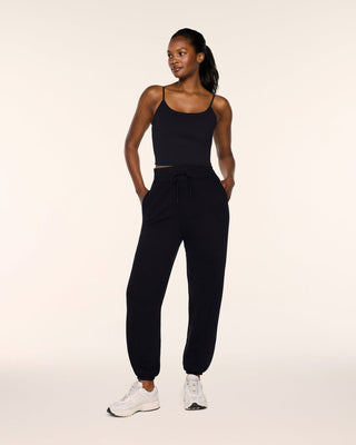 Spanx® Boostup Cotton Fleece Jogger • Very Black