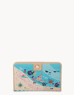Sea Island Snap Wallet • Turquoise/Aqua