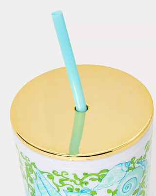 Tumbler with Straw • Throw Me a Line