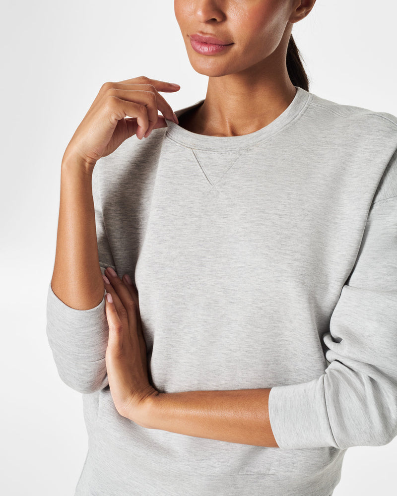 SPANX® AirEssentials Crewneck • Light Grey Heather