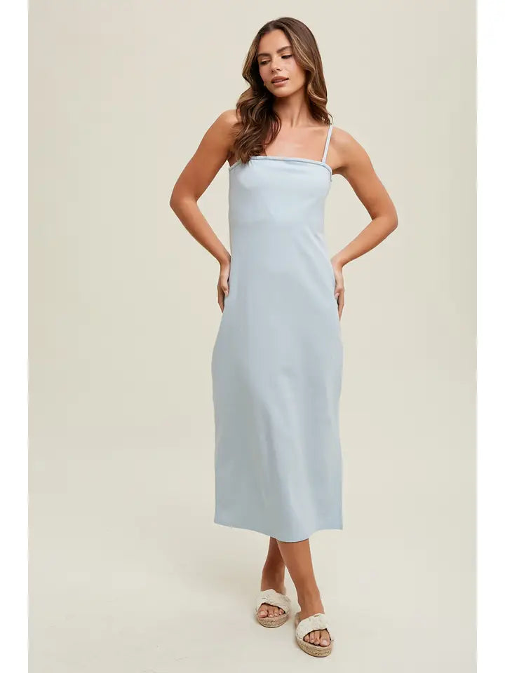 Preston Midi Dress • Sky